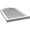 Ekena Millwork Octagonal Top Surface Mount PVC Gable Vent w/ 2"W x 2"P Brickmould Sill Frame, 20"W x 34"H GVPOT20X3403SF - alternate 3